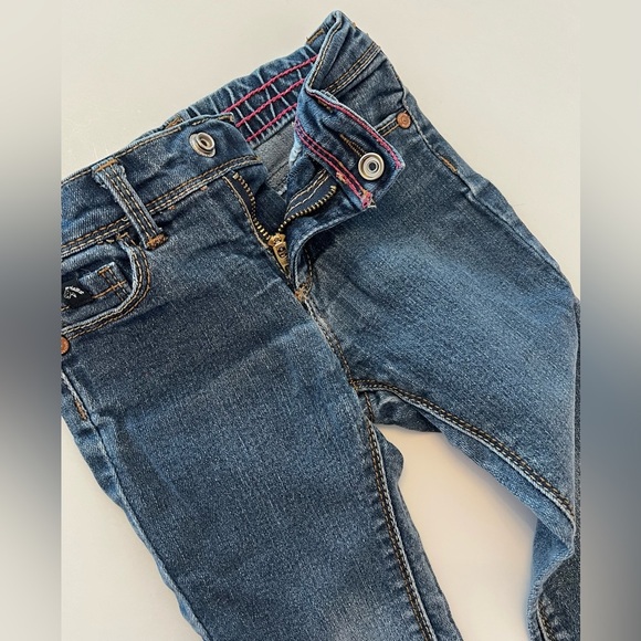 ⚡️4/$20⚡️ Jordache Girls Dark Blue Skinny Kids Jeans Snap Button, Baby 18 MTH - Picture 5 of 5